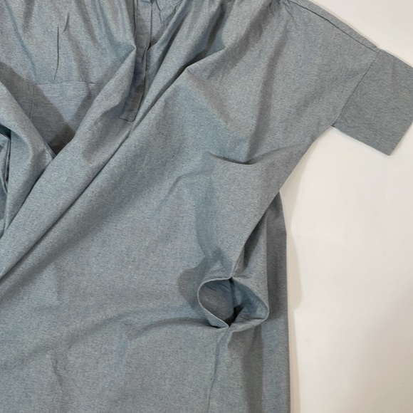 LAUDE THE LABEL Oversized Shirt Dress Chambray Size S/M Relaxed EUC - Picture 12 of 12